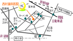 西村歯科医院Map